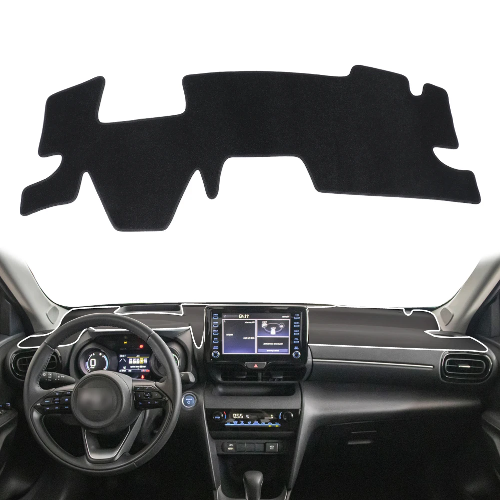 Dashboard Cover Pad for Toyota Yaris Cross with HUD Dashmat Dash Mat Car Accessories Sunshade Protective Carpet