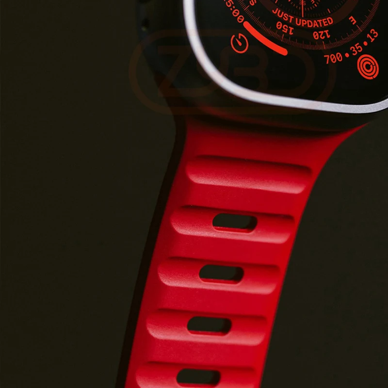 กีฬาสําหรับ Apple Watch Ultra 9 8 7 6 SE 5 ซิลิโคนนุ่ม Breathable สร้อยข้อมือสําหรับ iWatch 38 มม.40 มม.42 มม.44 มม.45 มม.49 มม.