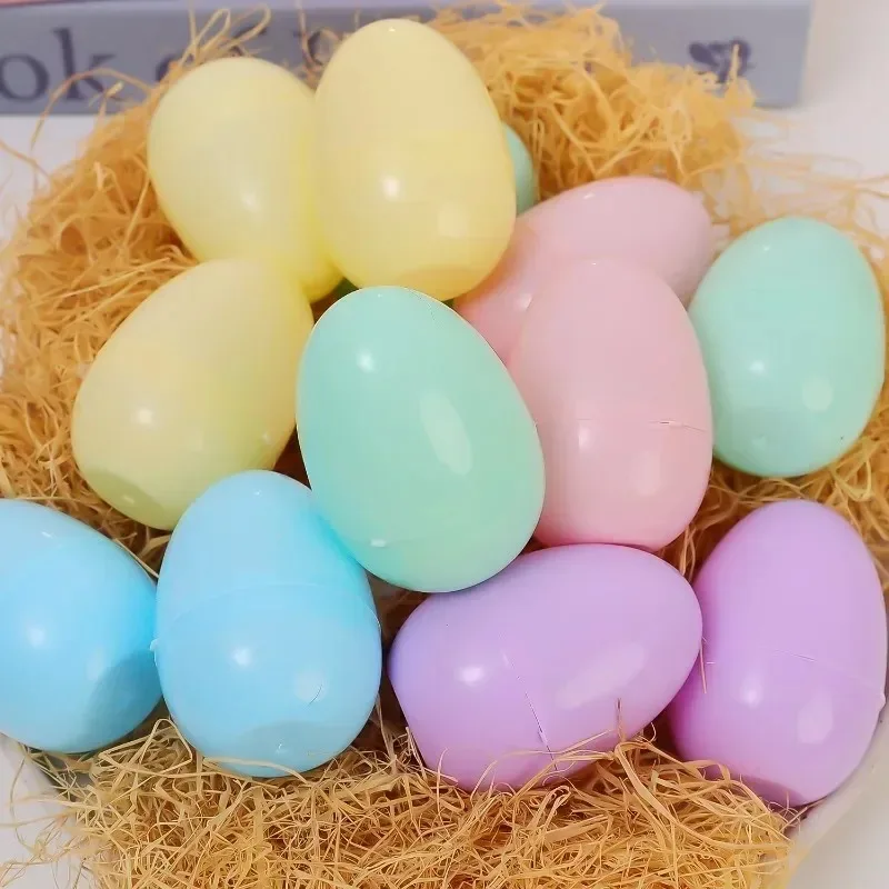 10/20pcs plastic Halloween egg stuffed plastic egg children's toys color gift packaging box Easter party DIY handicraft supplies 2