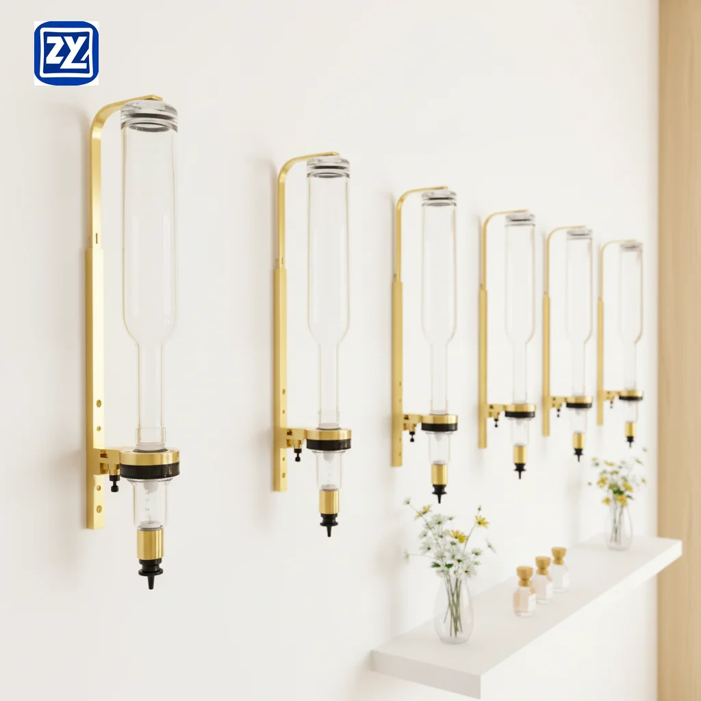 375ml wall-mounted glass perfume bar dispenser, suitable for retail stores, spas, or wedding venues
