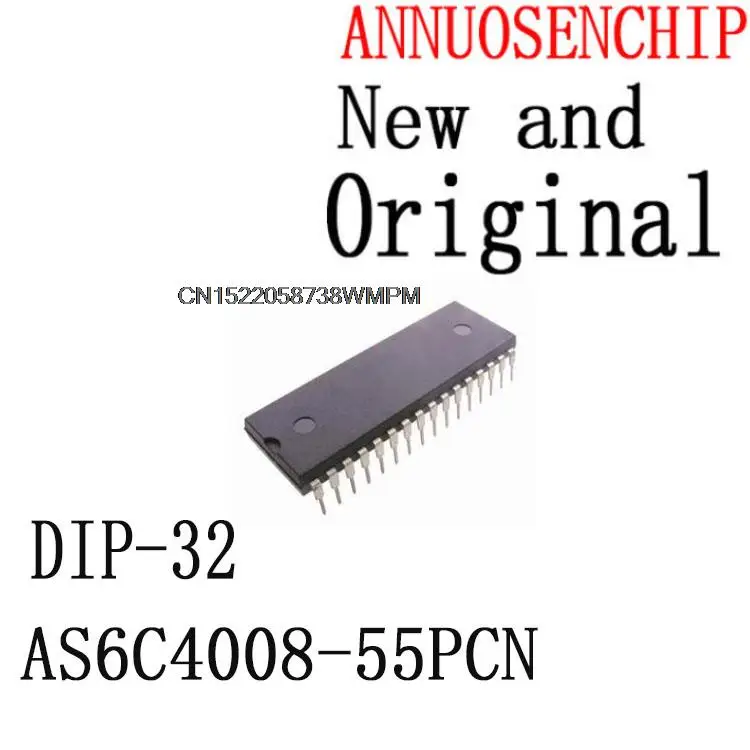 

10PCS AS6C4008 DIP-32 IC In stock! AS6C4008-55PCN