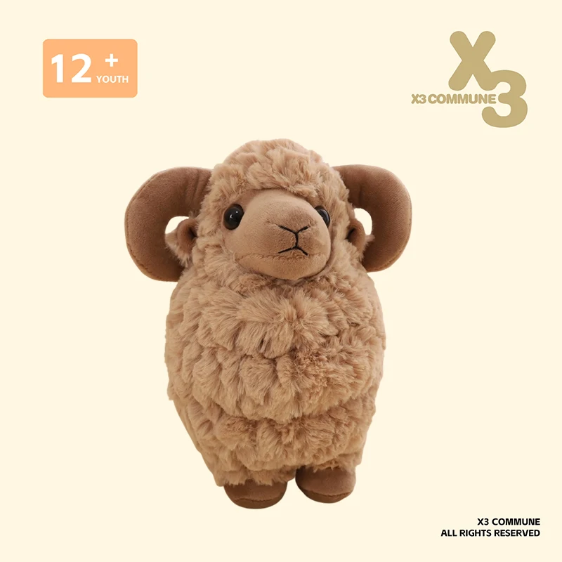 

X3COMMUNE Plu Doll Soothing Little Lamb Camel Toy for Couples Sp Canion Holiday Gift Soft PP Cotton Filled Collectible
