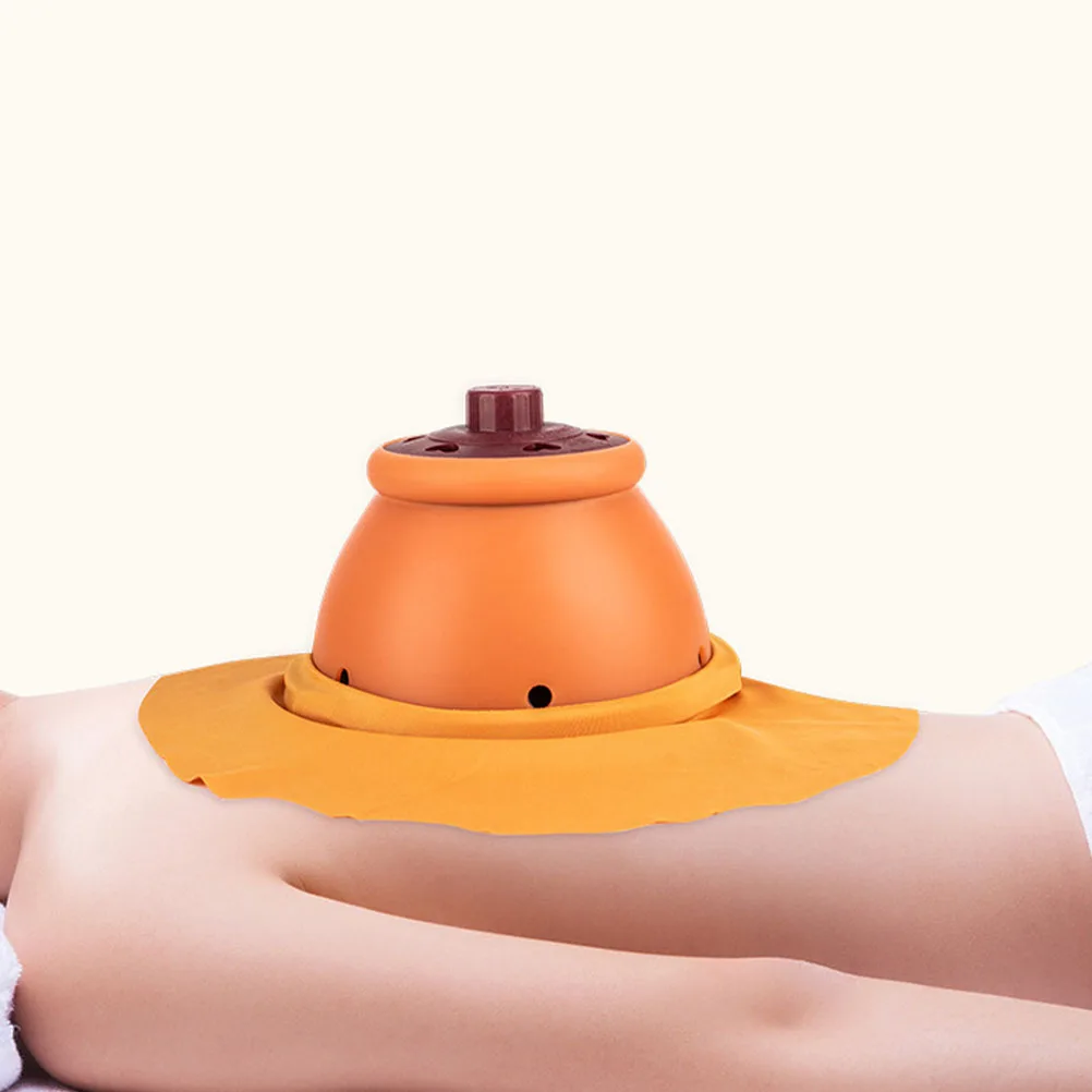 

Moxibustion Cans Navel Moxa Box Body Massager Warm Therapy Reusable Moxa Burning Tool Home Use