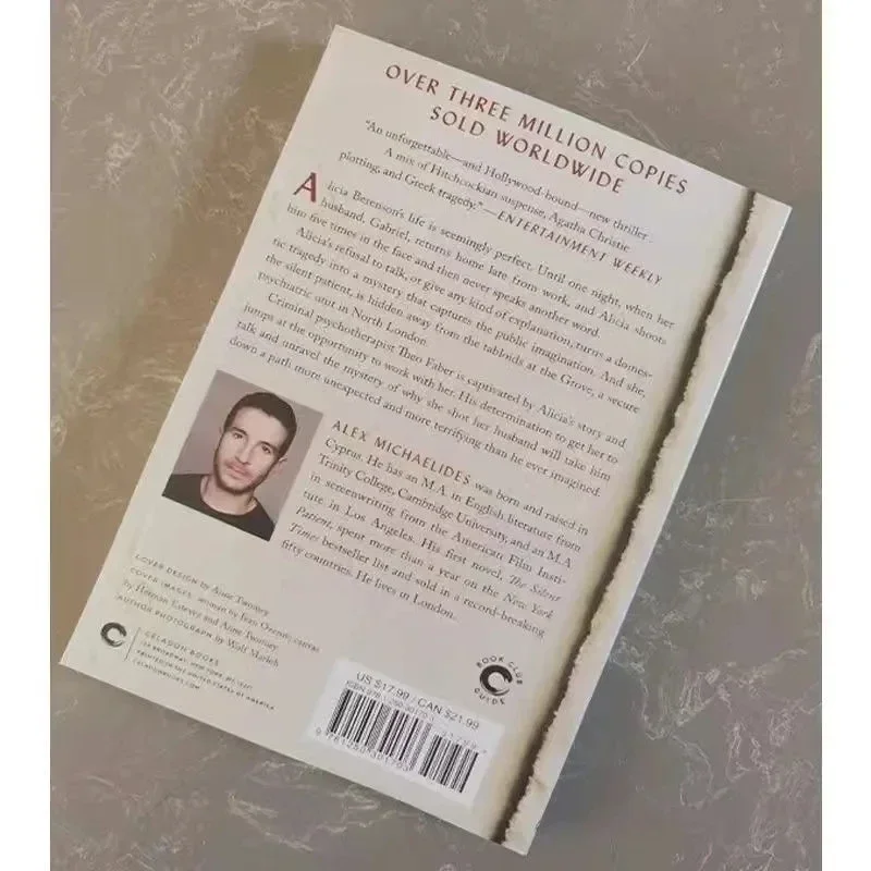 The Silent Patient Paperback Romance Inglês, Livro Bestseller