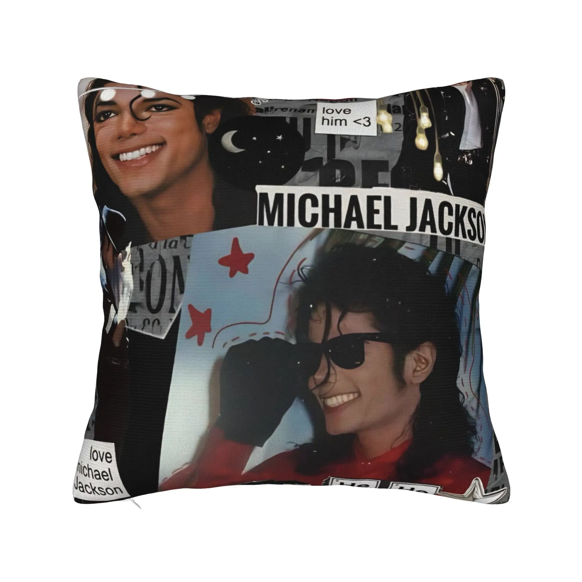 Decorative Pillowcases Singer Michael Jacksons MJ Tour 2026 Merch Seat  Throw Pillow Case Cover Square Multi Size