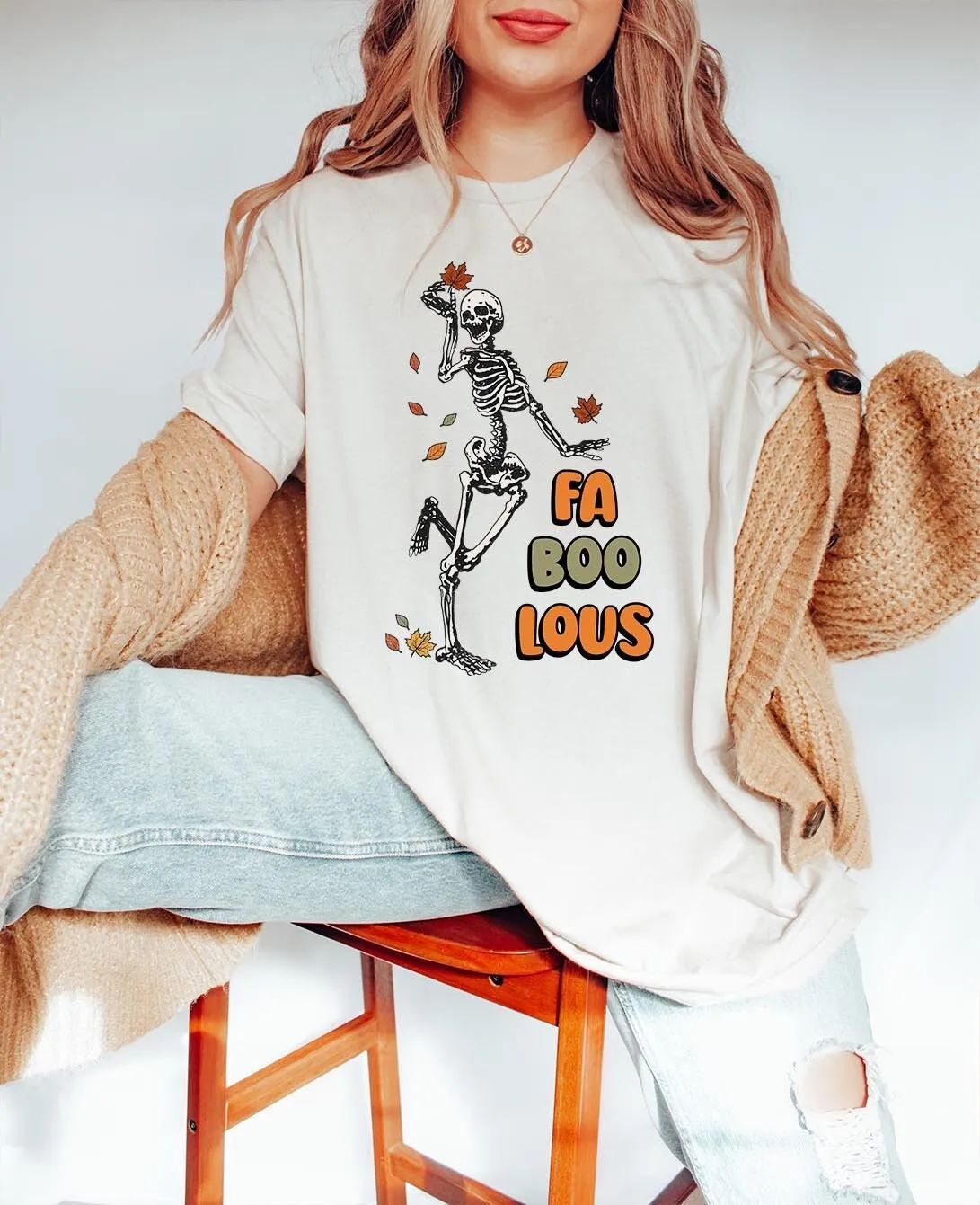 

FaBooLous Funny Skeleton Halloween T Shirt For Vintage Skull Gay Drag