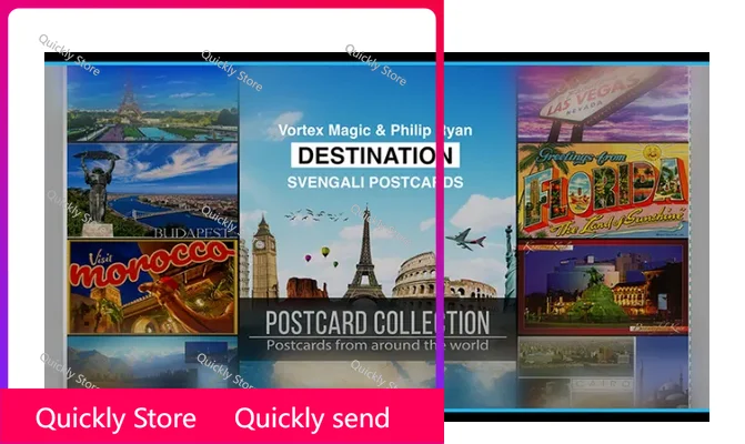 

Vortex Magic Presents DESTINATION by Philip Ryan (Svengali Postcards) Magic tricks (Instant Download) Quickly send