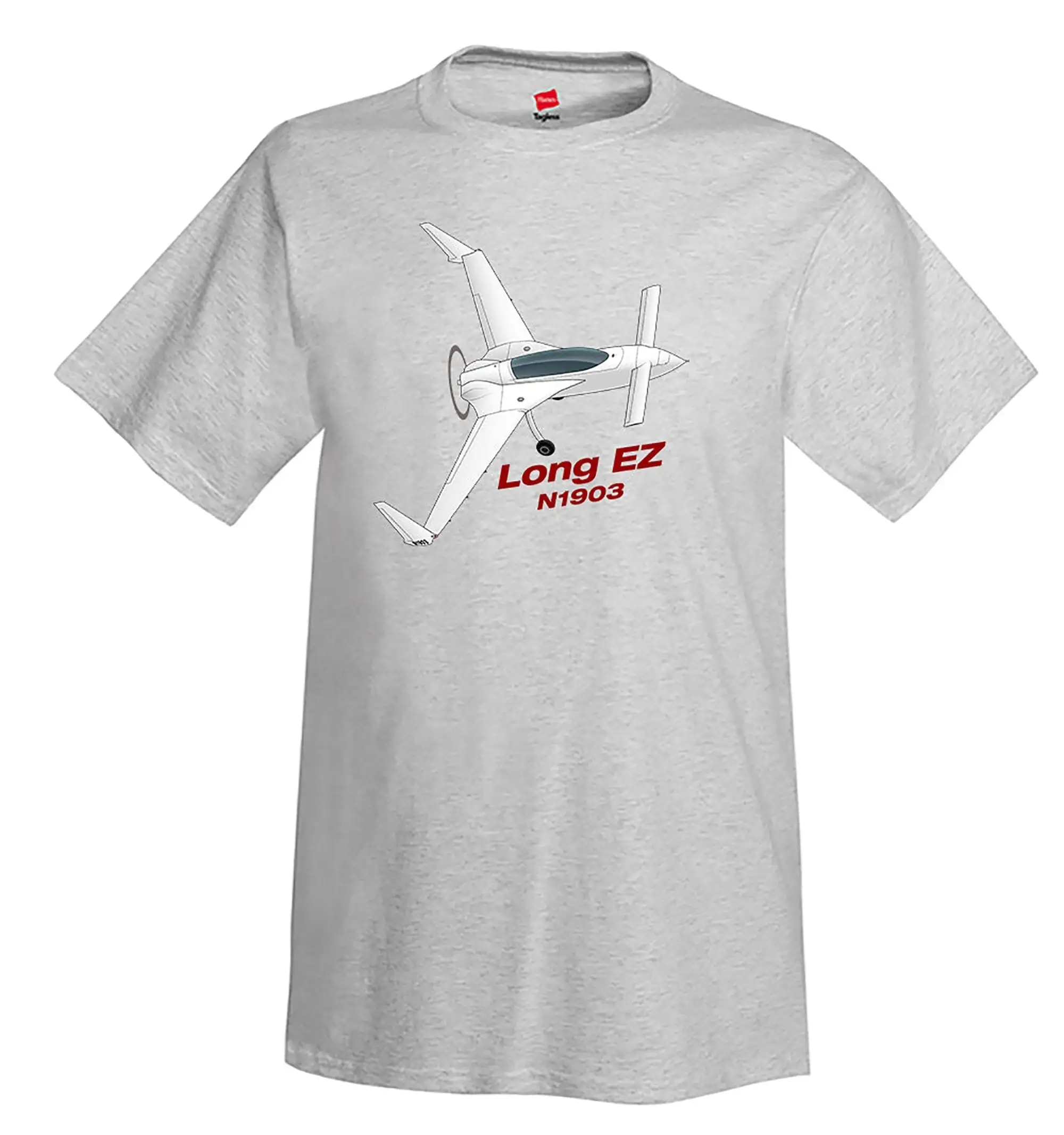 Flyboy Toys Rutan Model 61 Long Ez Airplane T Shirt Personalized W Your N