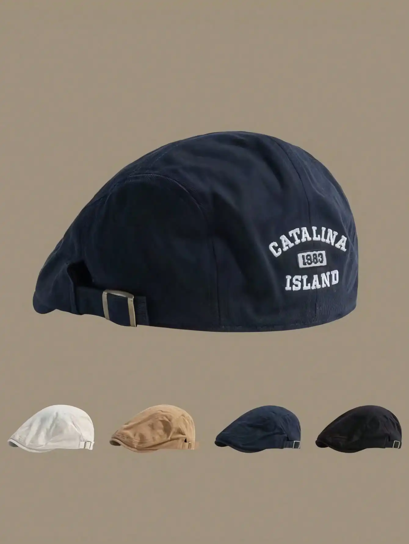 Unisex Retro Avantgarde Beanie-Mütze, Japanischer Street-Style Umkehrbare Baskenmütze, Hipster-Künstlermütze