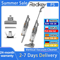 Redkey P5 Vertical Vacuum Cleaner 2 in 1 Handheld Vacuum Cleaner for Home with HEPA Filter 400W 14kPa 1.2L