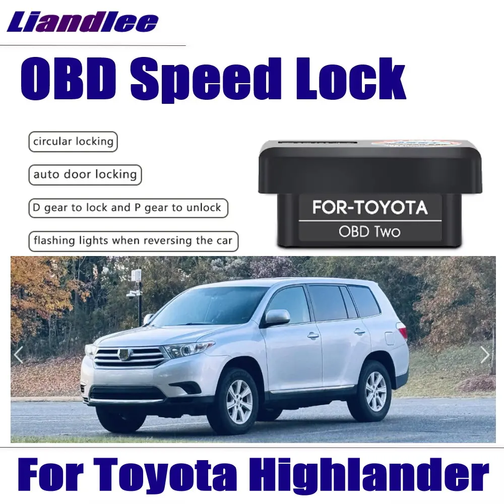 For Toyota Highlander (XU40) 2008-2013 Car Auto Automatic Door Closer Speed Lock OBD Decoder Module Accessories