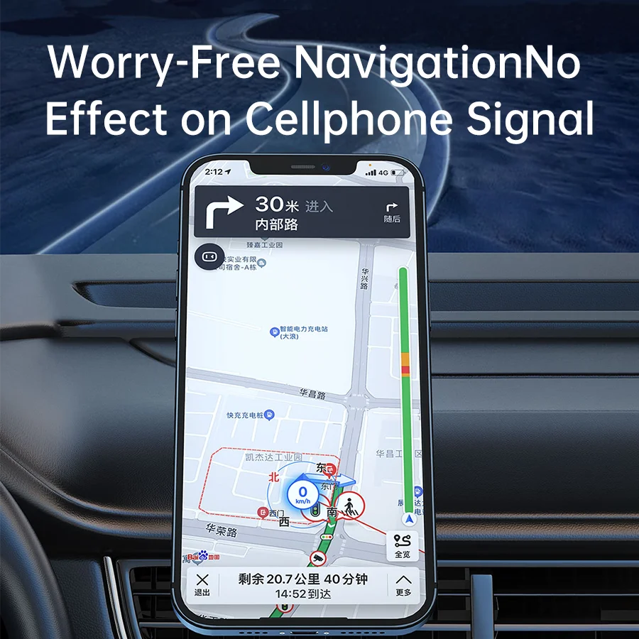 Awei X20ユニバーサルナビゲーションブラケット磁気車載ホルダーiPhone 16 15 14 13 12 Samsung Redmi Xiaomi対応