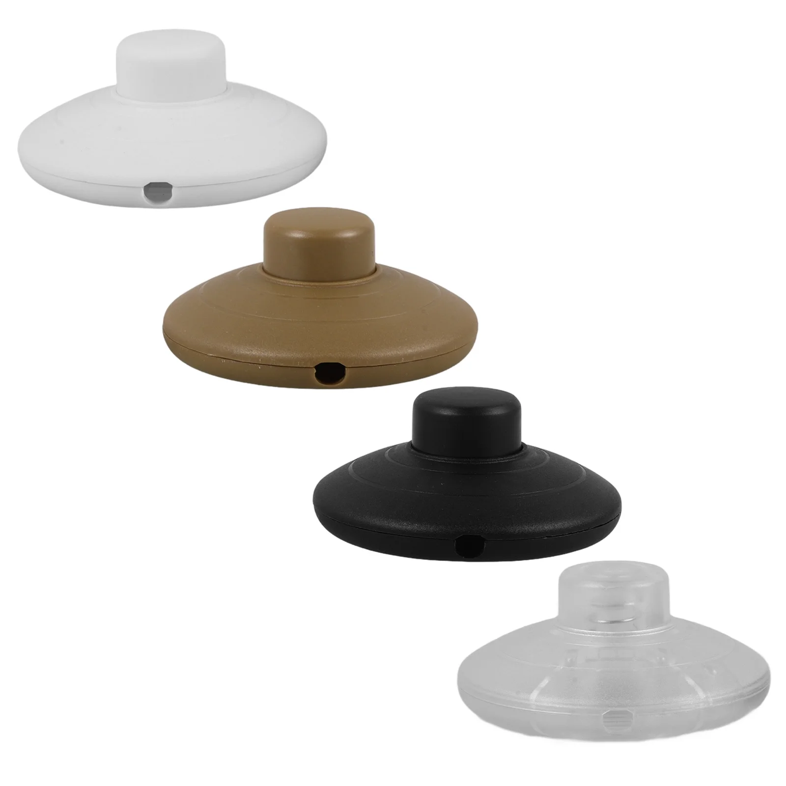 

4Pcs Foot Pedal Switch Round Lamp Switch Replacement Simple Wiring Foot Operated Floor Lamp Control Switches Durable