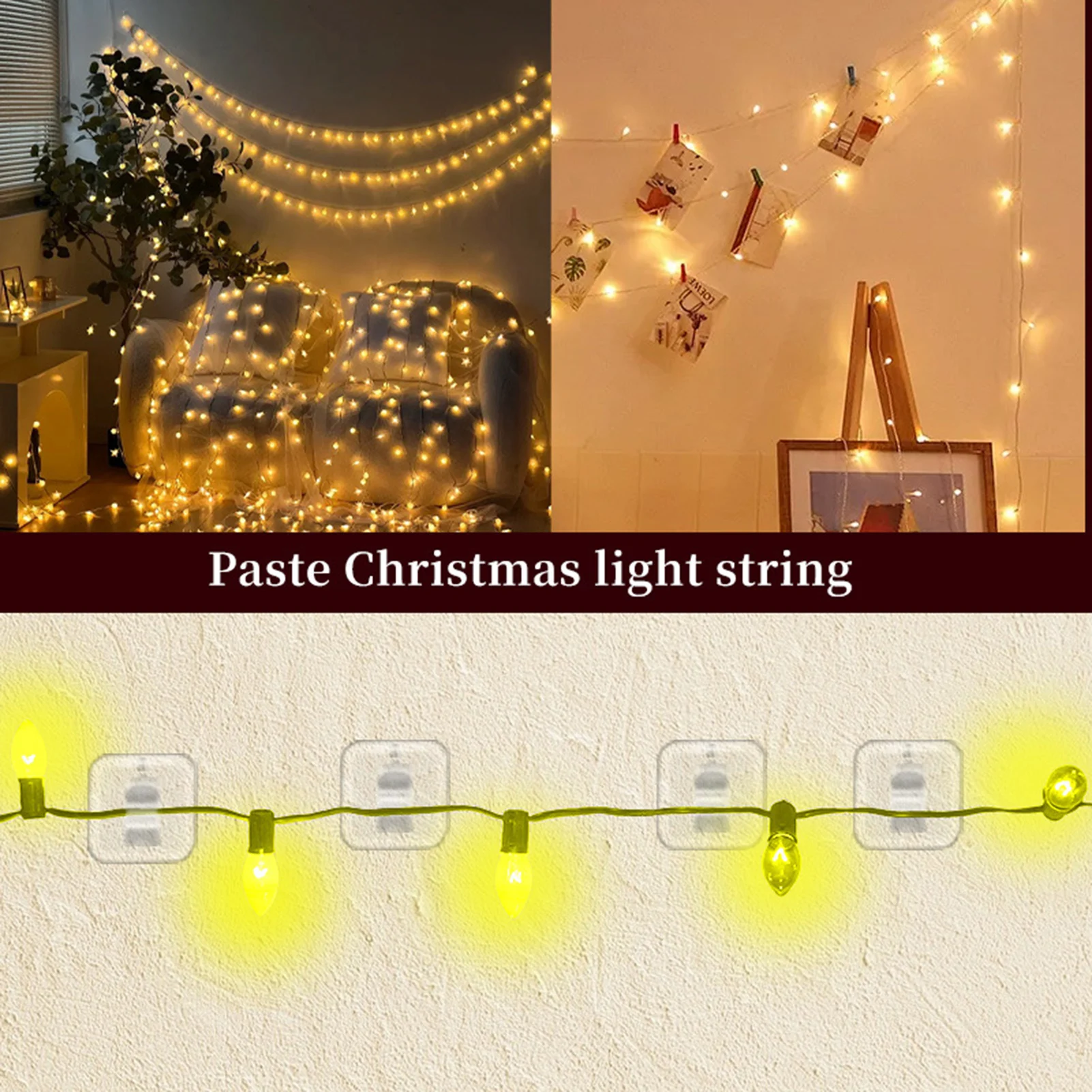 

10/20pcs Organizer Hooks Wall Mounted Storage Hook For Charge Cable Light String Necklace Wrist Chain Multifunctional Hooks