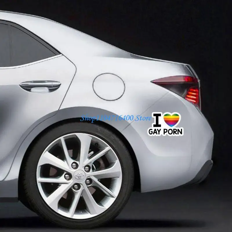 

y1gd Car Gay I Love Gay Decals Automotive Window Surface Home Wall Decals for Decorative Laptop Stickers Laptop