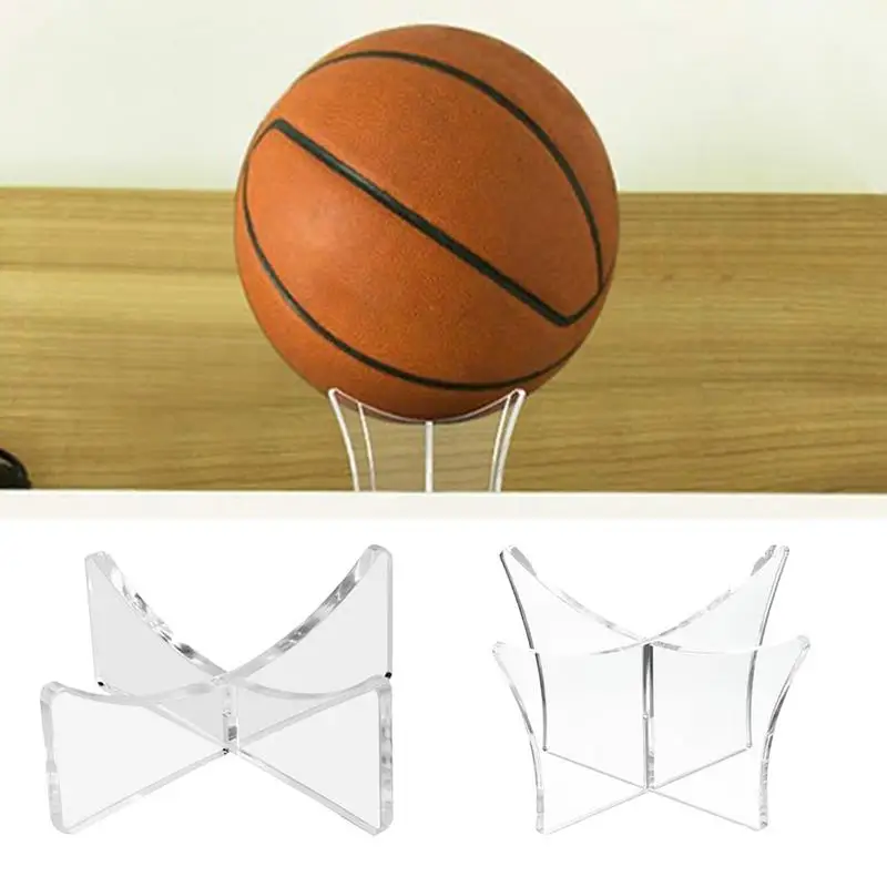 Acrylic Soccer Ball Stand Transparent Football Holder Volleyball Stand Ball Storage Holder For Display For Football Basketball