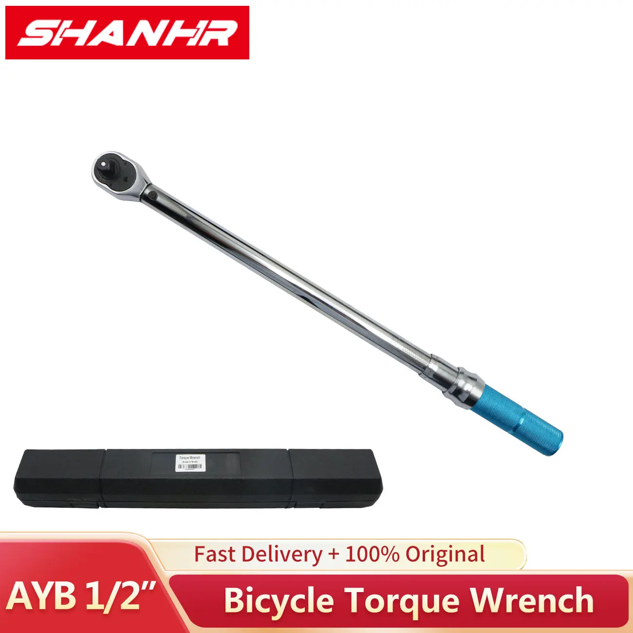 

SHANHR 3% Professional Adjustable Torque Wrench 1/2 Inch Square Drive Bike Repair Spanner Hand Tool