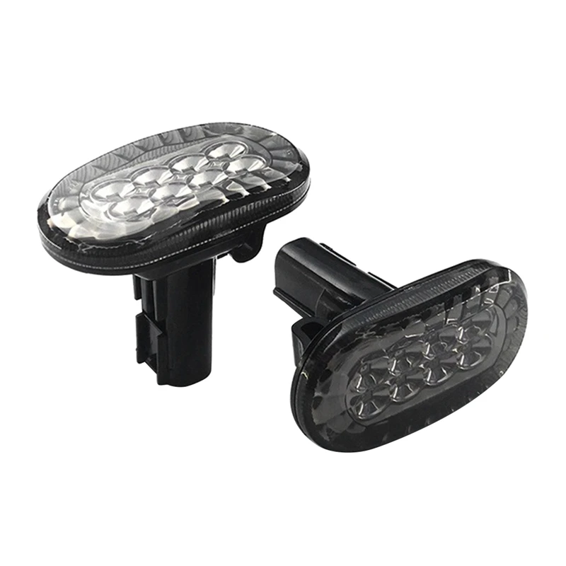 ●Amber LED Side Marker Lights for JB74 JB64 2018- Turn Signal Indicator Light Replacement, Smoked-A57M
