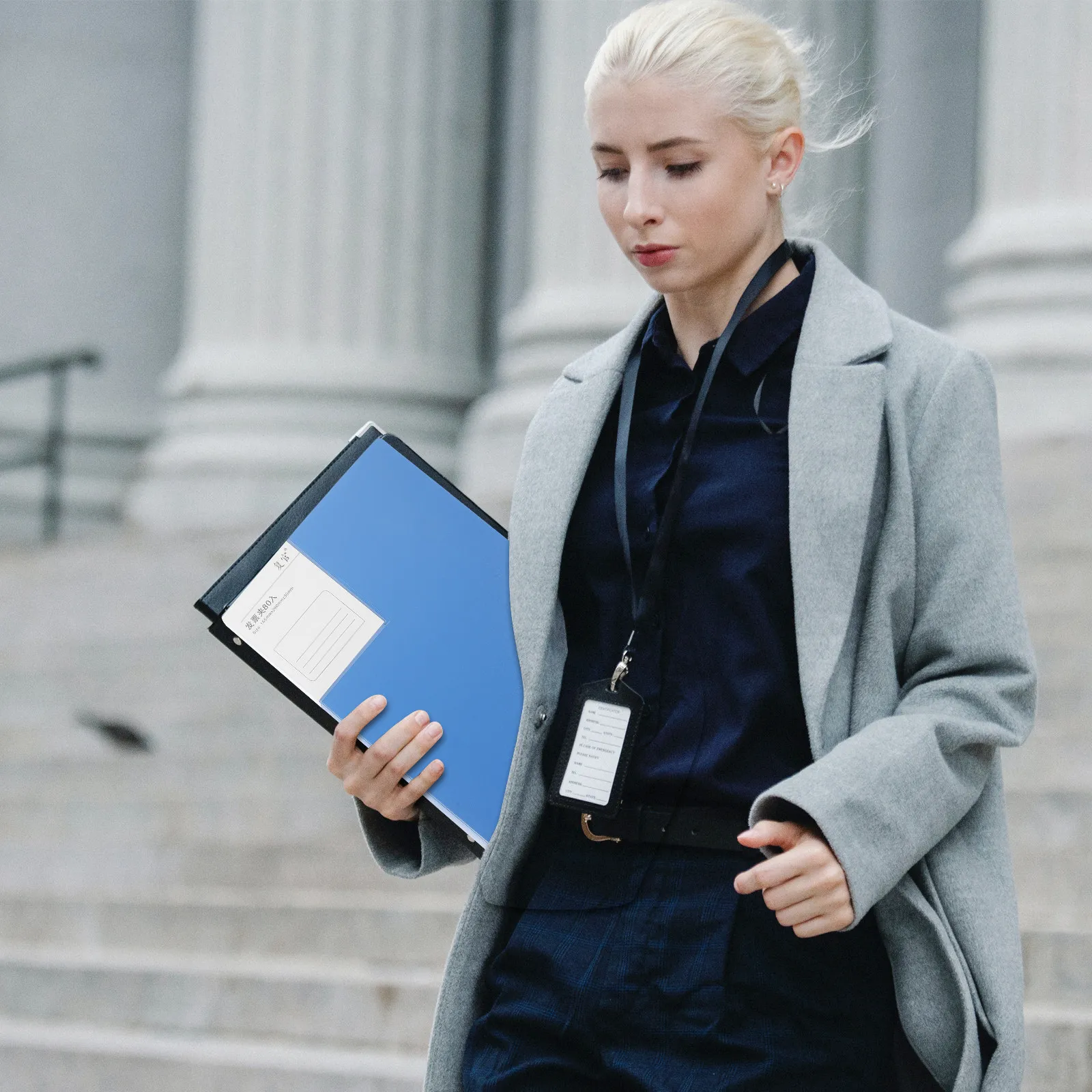

Portable Invoice Album Multi-Function Bill Storage Book for Documents Seals Stamps Photos Thick File Storage Album Business