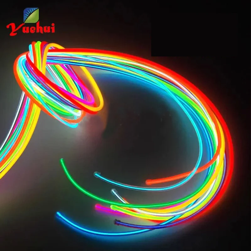 Luminoso 3.2mm EL Wire Lights lunga durata 10 colori disponibili EL Wire per la decorazione di nozze forniture per feste Bar incandescente fai da te