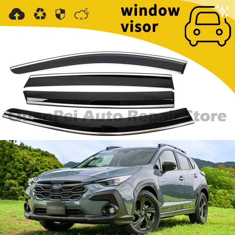 For Subaru Outback 2009-2014 Wind Deflector Window Visor Stainless Steel Rain Shield Exterior Upgrade Decorative Parts