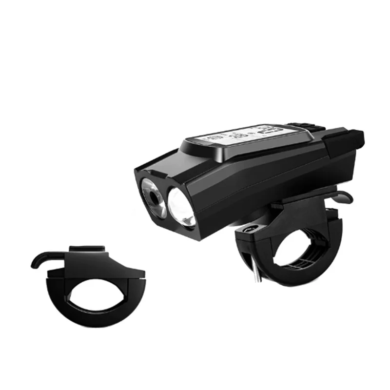 

NALFI-Multifunctional Bicycle Front Lamp 3 In 1 GPS Bike Headlight Speedometer& Horn Rechargeable With Cycling Computer