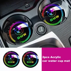 Car Interior Coaster Water Cup Anti-slip Pad Decorate Mat For BMW G30 G32 G01 G02 G05 G06 G07 G26 G23 G22 F40 F20 G08 G16 G15