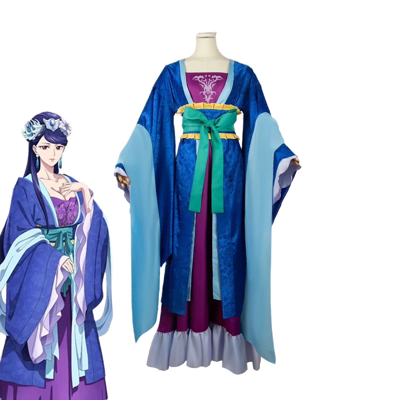 Anime The Apothecary Diaries Cosplay Costume Rifa Dress Fantasy Kimono