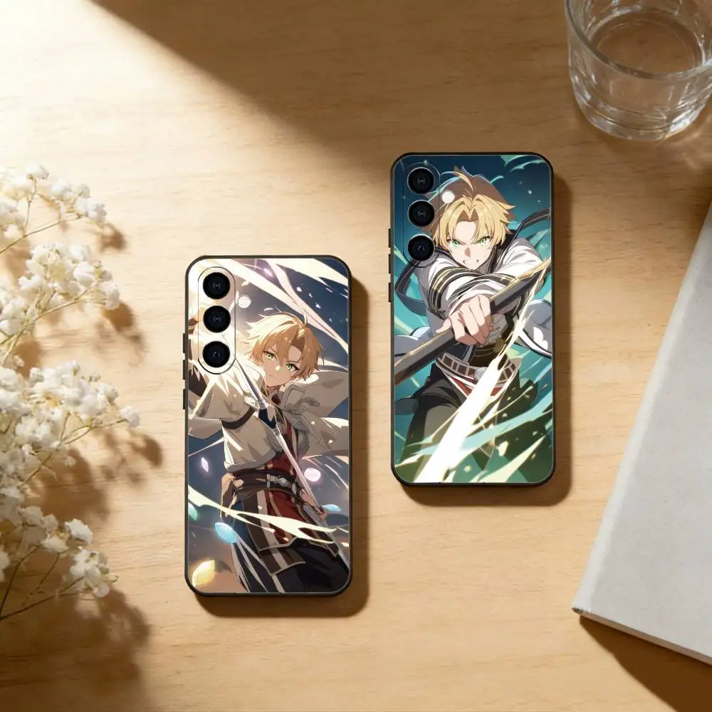 

Mushoku Tensei Rudeus Greyrat Phone Case For Samsung Galaxy A73,A72,A71,A70,A53,A52,A51,Others Soft Black Cover