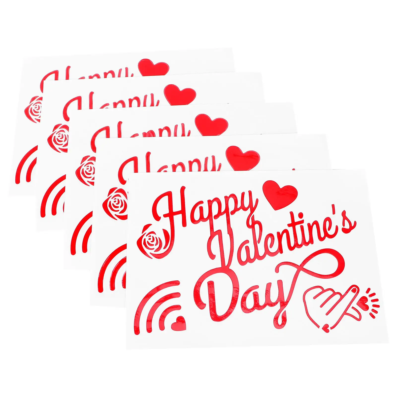 

5Pcs Elegant Balloon Stickers Made of Premium PVC Material for Birthday Wedding Party Home Decoration Balloon Paster Supply Red