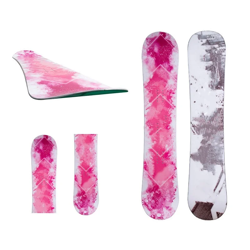 

New Hot Sale Custom Wholesale Plain Practice Sandwich Snowboard Set with Fasten for Adult Free Racing Snowboard Jumping Machine