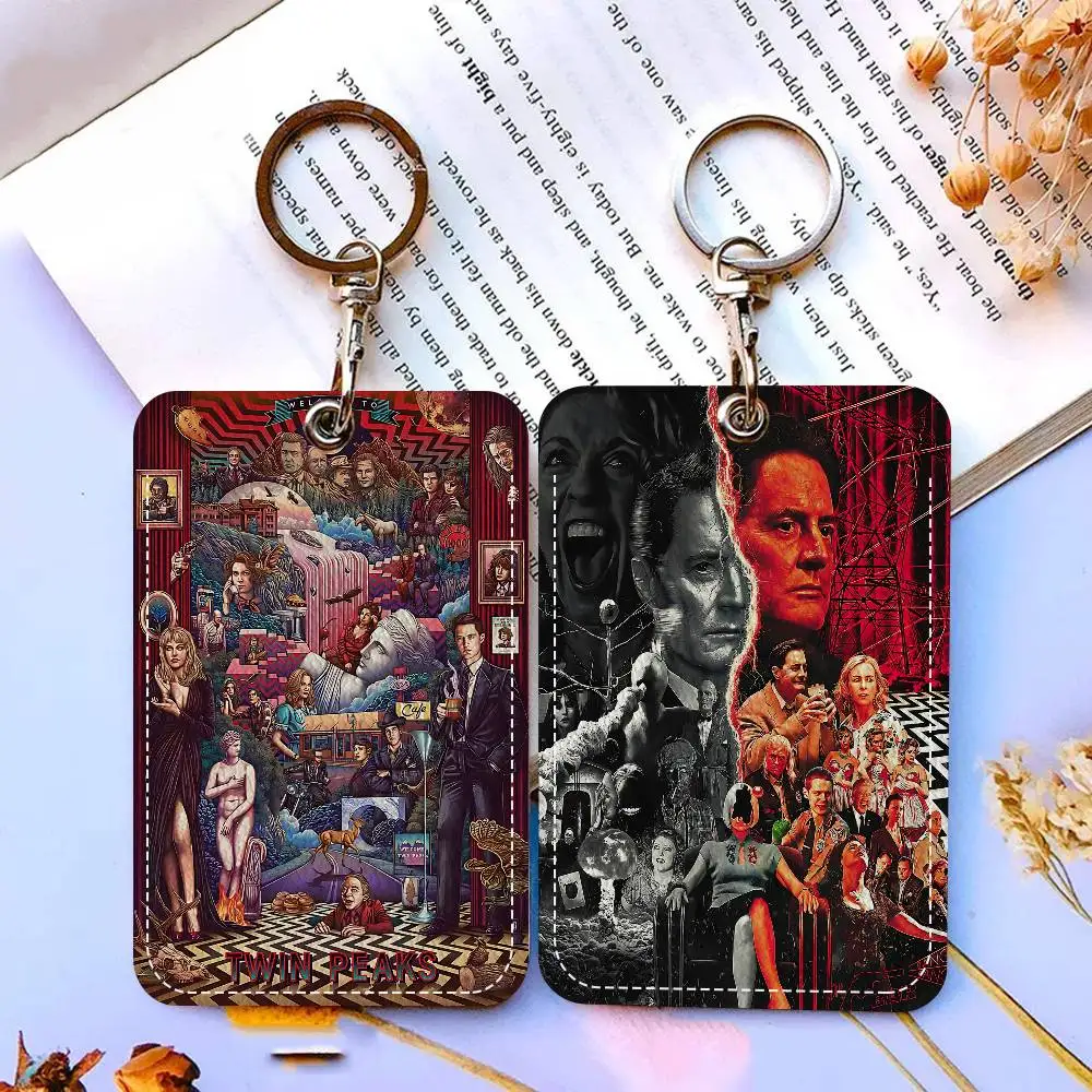 

Брелок-держатель для бейджей Twin Peaks TV, держатель для банковских, деловых, рабочих карт, защитный чехол для студенческих карт, чехол для проездных билетов