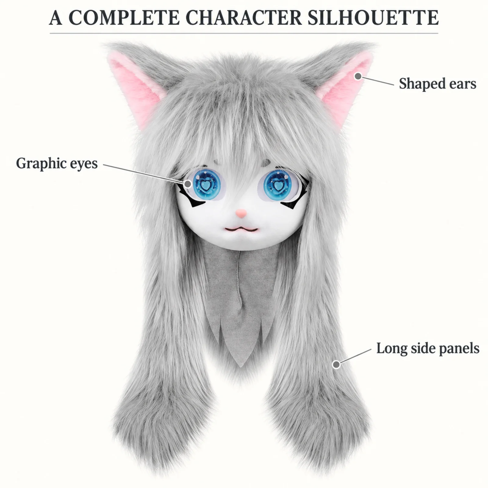 Maska Kigurumi z futerkiem i k – Anime Cosplay Eyes recenzja i cena