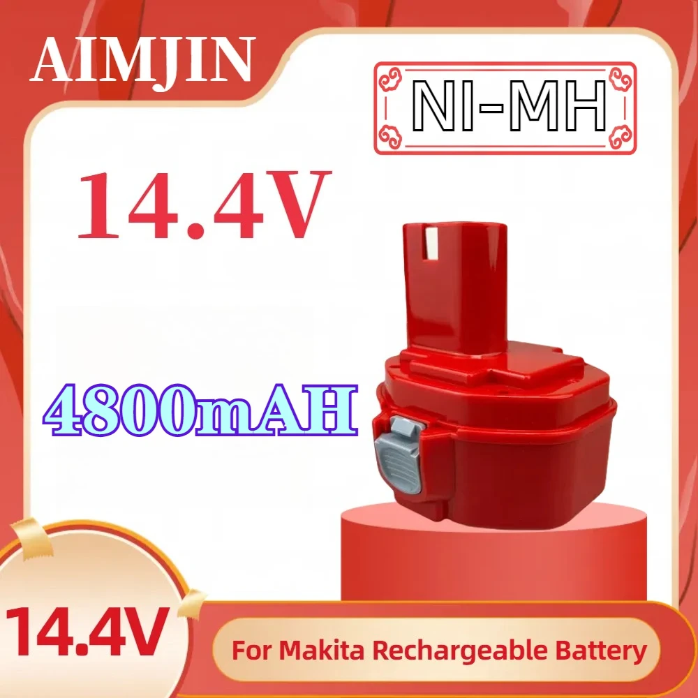 

Ni-MH Battery PA14 1422 1433 1420 192600-1 6281D 6280D 6337D Rechargeable Batterie For Makita 14.4V Battery 4800mAh
