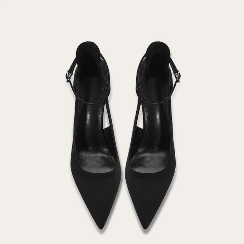 

Pointed Toe Solid Color Women's High Heel Sandals Sexy Shoes Luxury 2025 Summer New Designer Party Wedding Shoes High Heels
