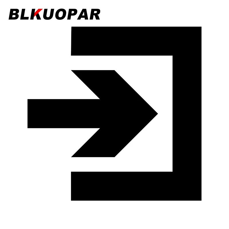 BLKUOPAR for Off Out Sign Right Car Stickers Anime Simple Decals Occlusion Scratch Windshield Laptop Decor Car Goods DIY