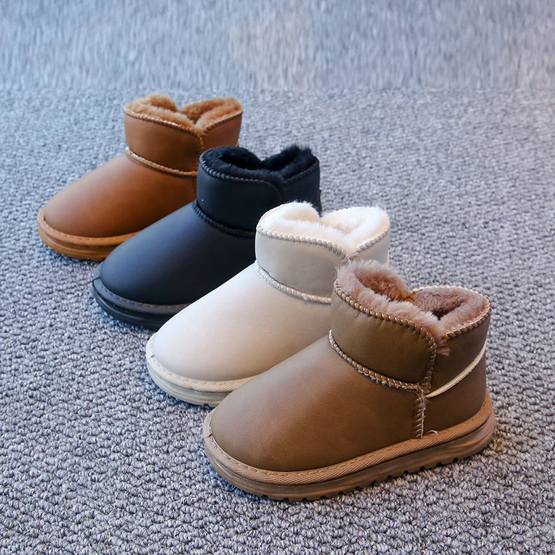 Fashion Children Casual Shoes Girls Boys Cotton Snow Boots Warm Kids Boots Boy Winter Cotton Shoes Sneakers