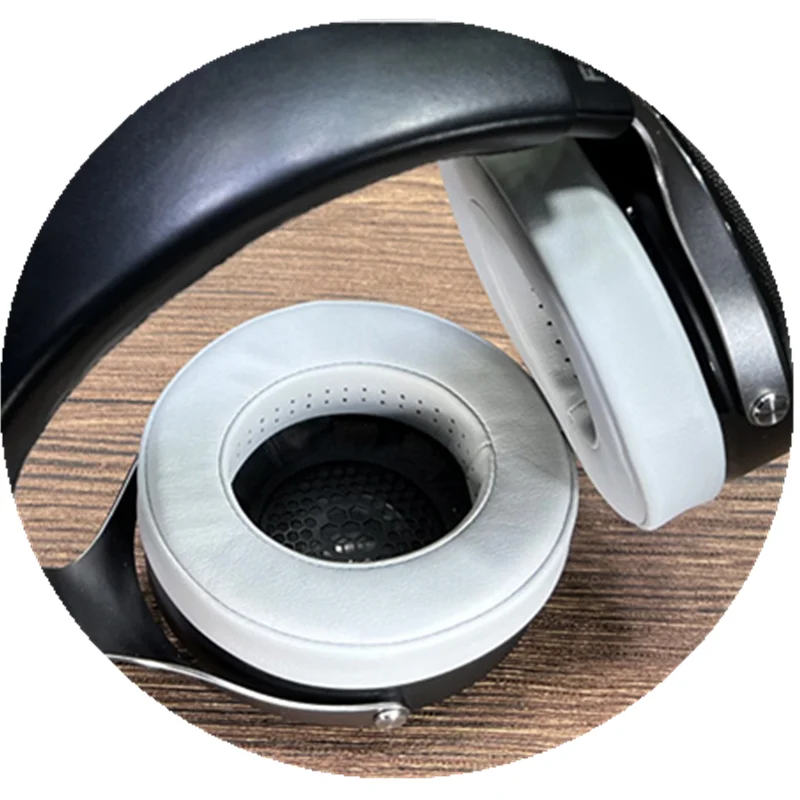 Almohadillas de cuero de proteína para auriculares, almohadillas de repuesto para auriculares focales transparentes MG ELEGIA UTOPIA S TELLIA, espuma viscoelástica, color negro y gris