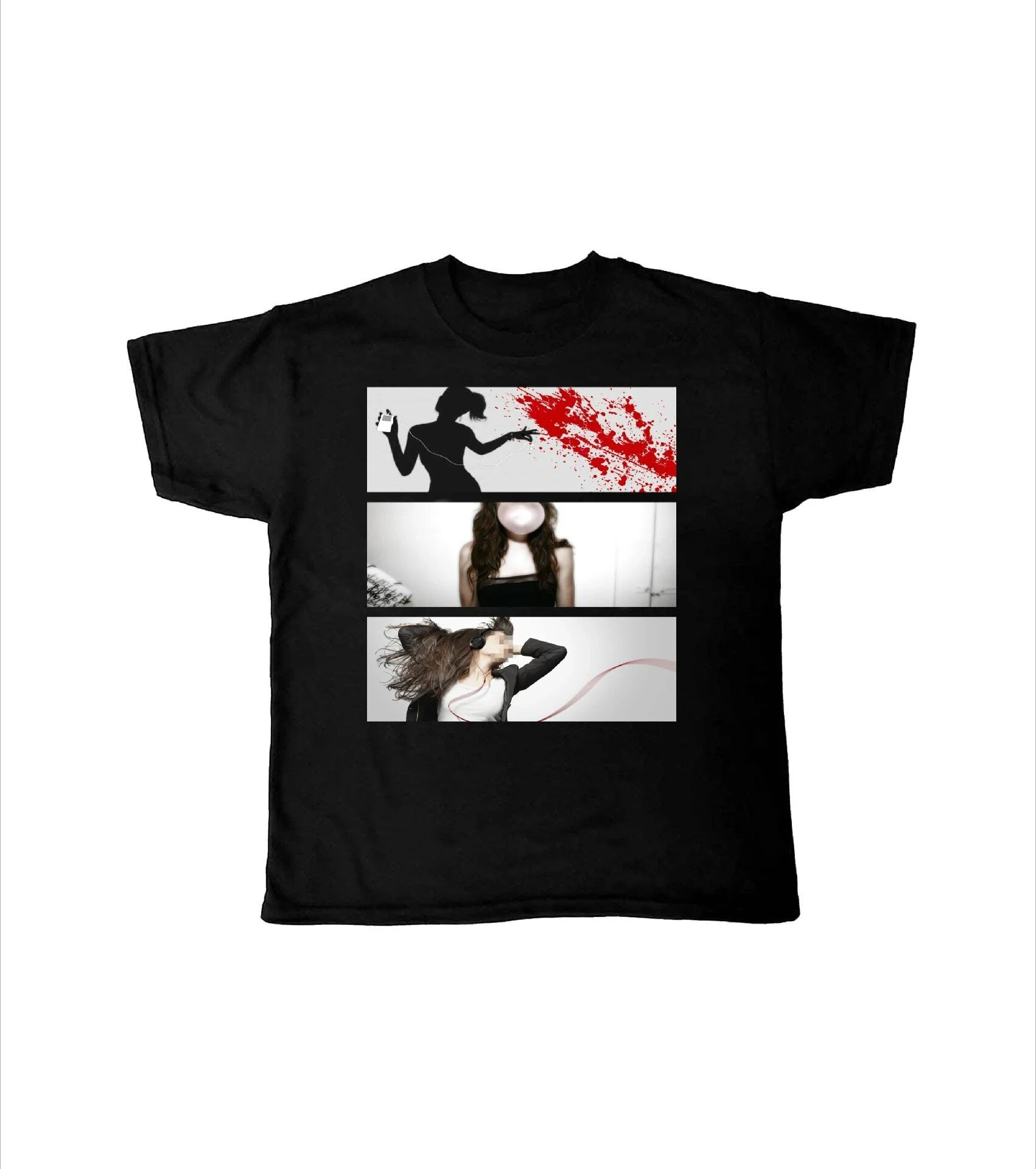 Y2K Printed T-shirt Short-sleeved Round-neck Top - Unique Dark Retro Trend - INSYE Loose Hip-hop T-shirt