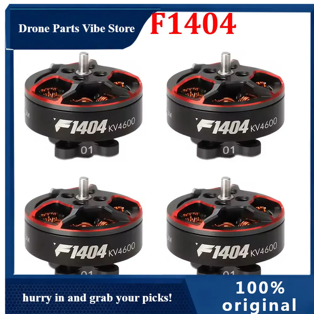 

FyT-Motor F1404 1404 2900 3800 4600KV 3-4S Lipo FPV Brushless Motor 1.5mm Shaft 2.5-4inch Cinewhoop Dutcted RC Racing Drones