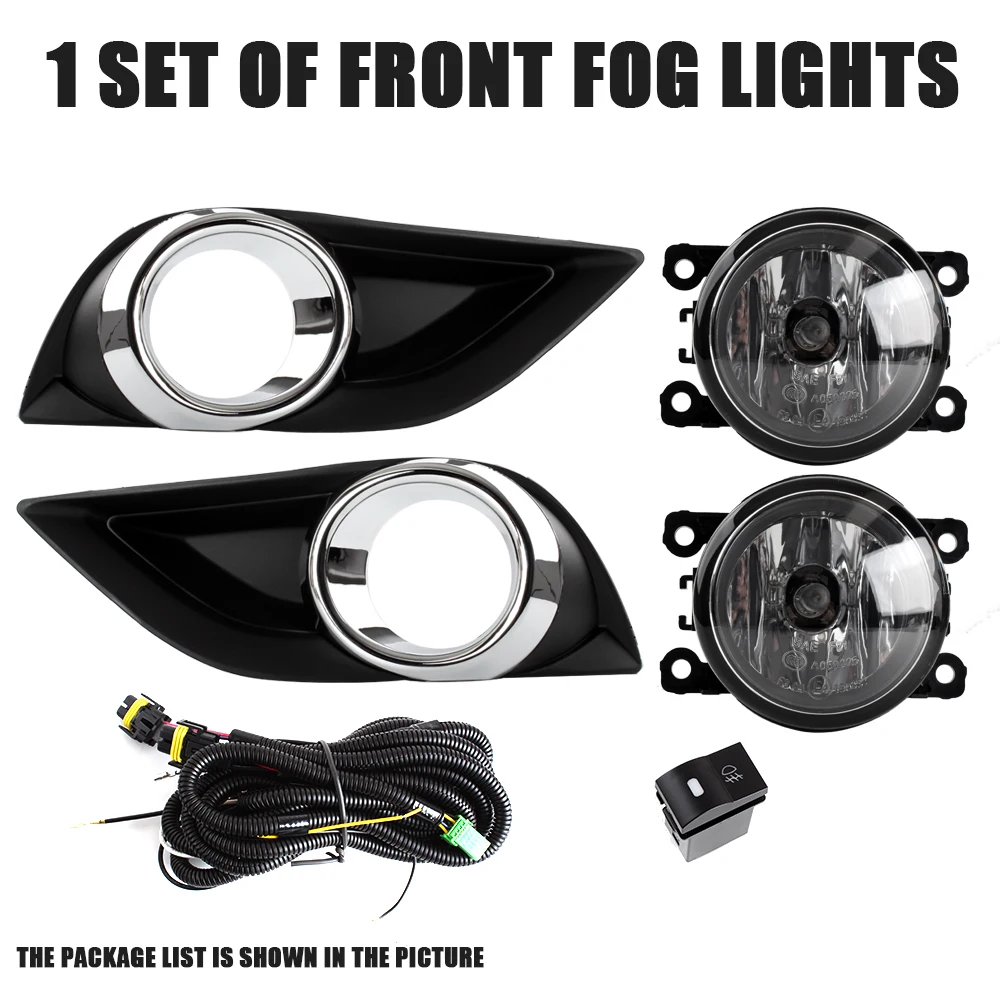 Front Bumper Fog Lamp Upgrade Kit FOR MAZDA BT-50 2012 2013 2014 2015 2016 2018 Version Additional Foglight Set Switch + Wiring