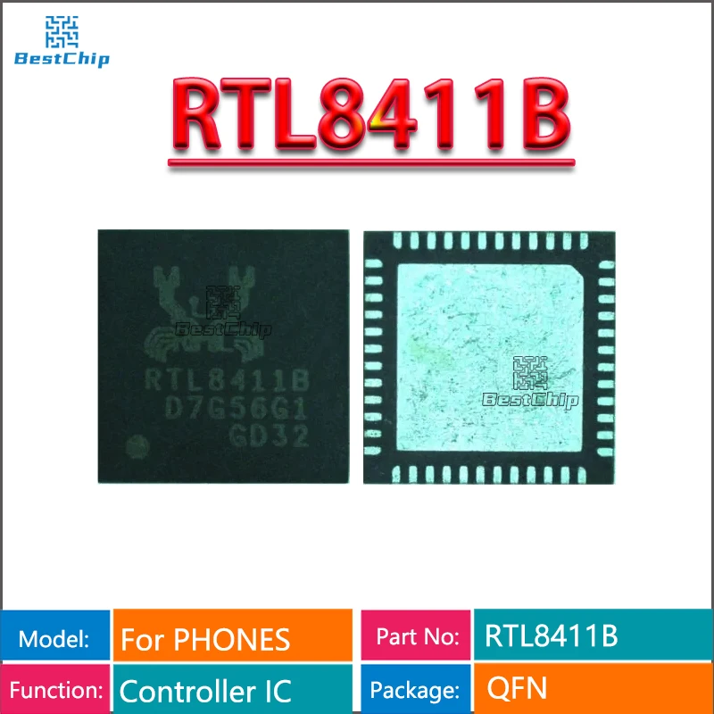 (2-5piece)100% New RTL8411B RTL8411B-CG QFN-48 Chipset