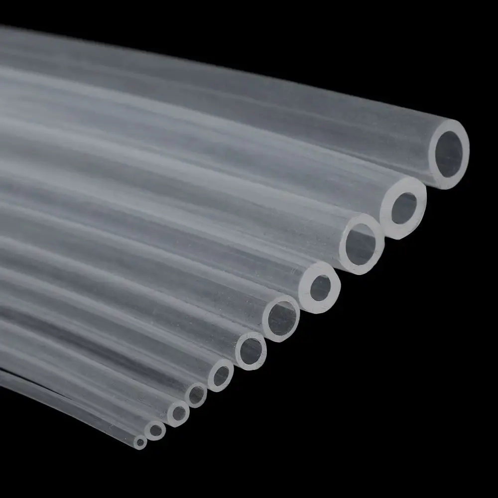 1M Safe Flexible Clear Hose Pipe Silicone Tube Translucent Soft Rubber