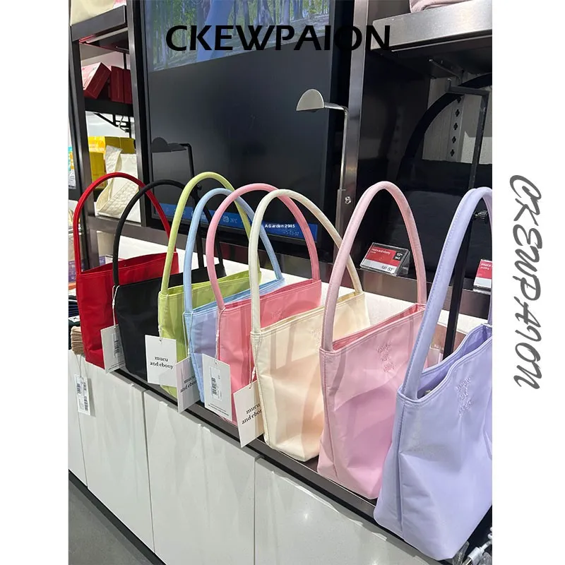 

Mucuandebony Summer Candy Colored Single oulder Bag Bright Handbag Underarm Casual Versatile Women's Bag Korean Sle