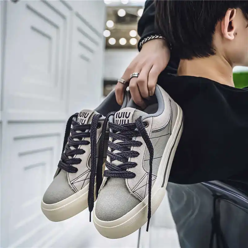 

Ботинки из искусственной кожи с круглым носком, большие размеры, обувь 43, высокие мужские кроссовки, спортивные кроссовки, гоночные перепродажи, высококачественные товары