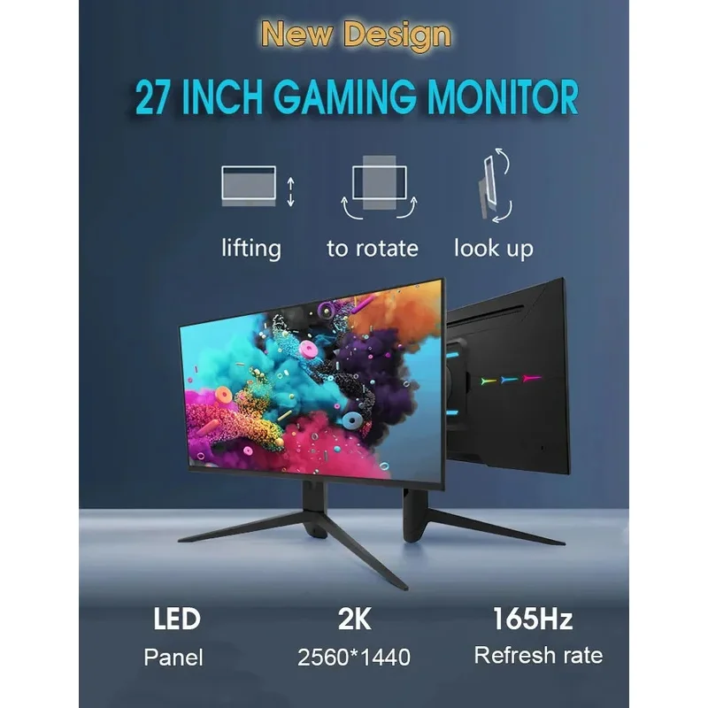 19インチ、21インチ、24インチ、27インチ、28インチ、32インチ、34インチ、49インチ 2K、4K、5K、144Hz、165Hz LCDモニター ゲーミングPC コンピューターモニター