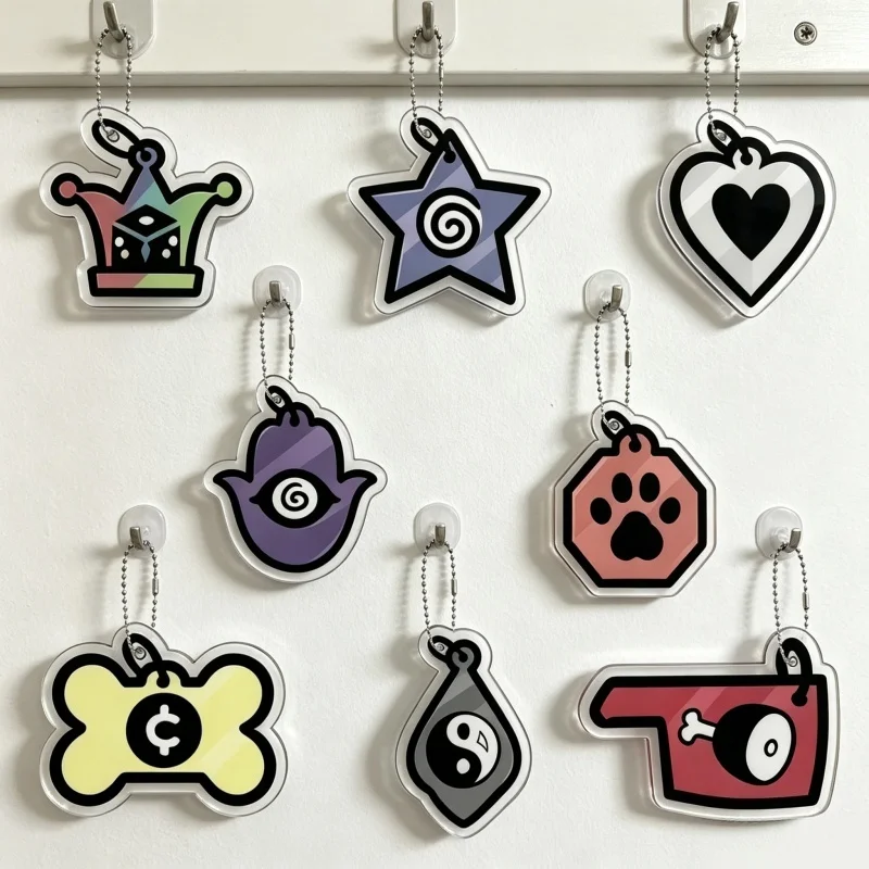 14pcs/Game Cute Keychain Accessories Bag Charms Mewgenics Cartoon Animal Hanging Keychain Gift You Deserve It Charm Fans Gifts