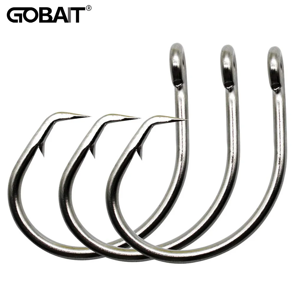 Giant Fishing Hook 5/0-16/0 Forged In-line Circle Hooks Shark & Swordfish Tuna Hook Stainless Steel Big Game Saltwater Fishhook