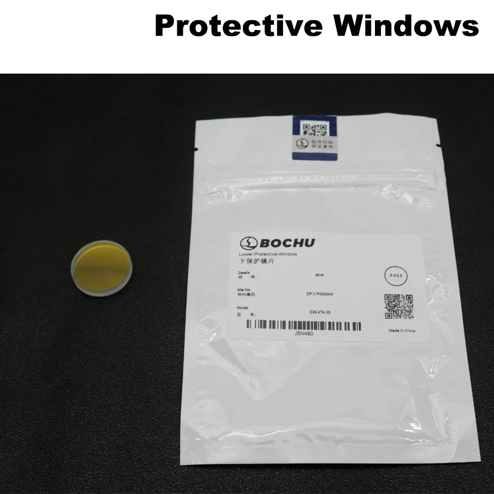 25.4x4mm Fiber Laser Protective Window D34.0T5-6 40KW for BOCI HAN'S GROUP Precitec Cutting Head