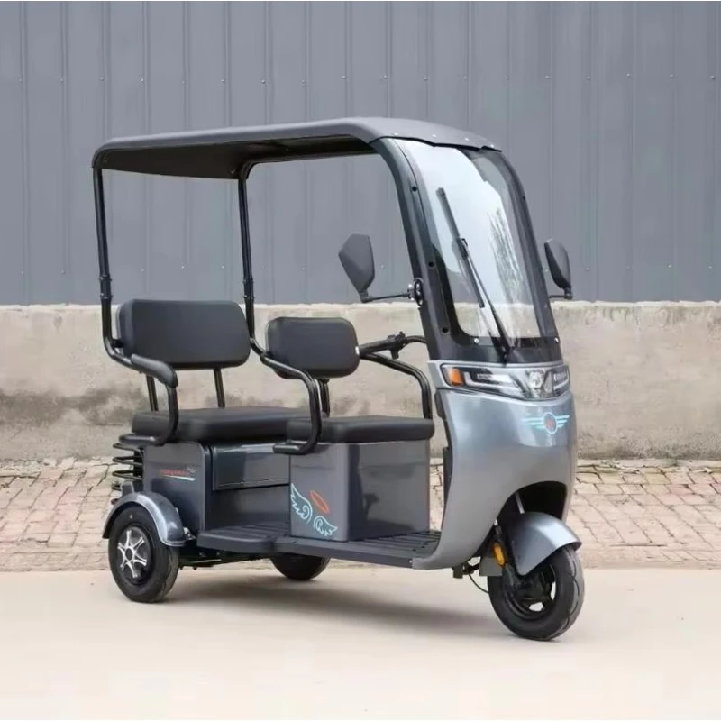 600W 800W 1000W Optional 2 Seater Electric Three Wheel Scooter, simple operation design, effective shock absorption effect